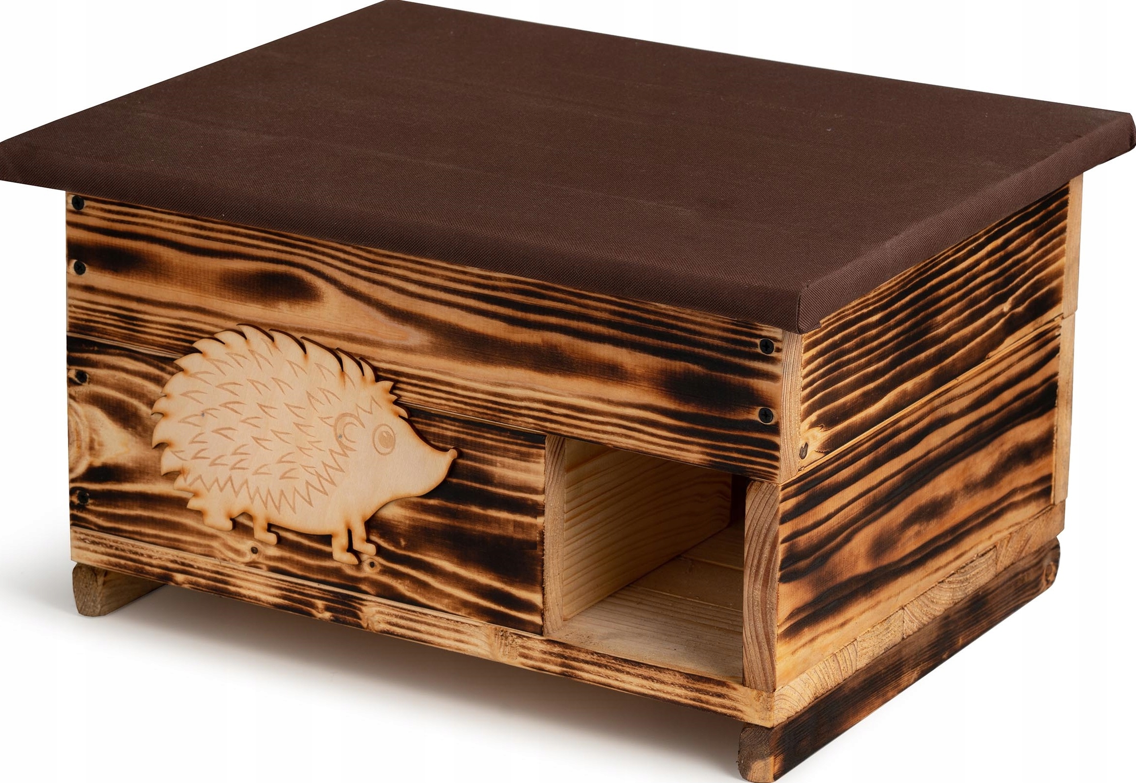 Drewniany domek dom dla Jeża jeży budka legowisko schronienie Producent