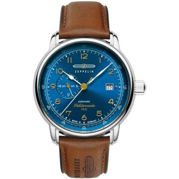 Pánské Hodinky Zeppelin 96683 Hnědé