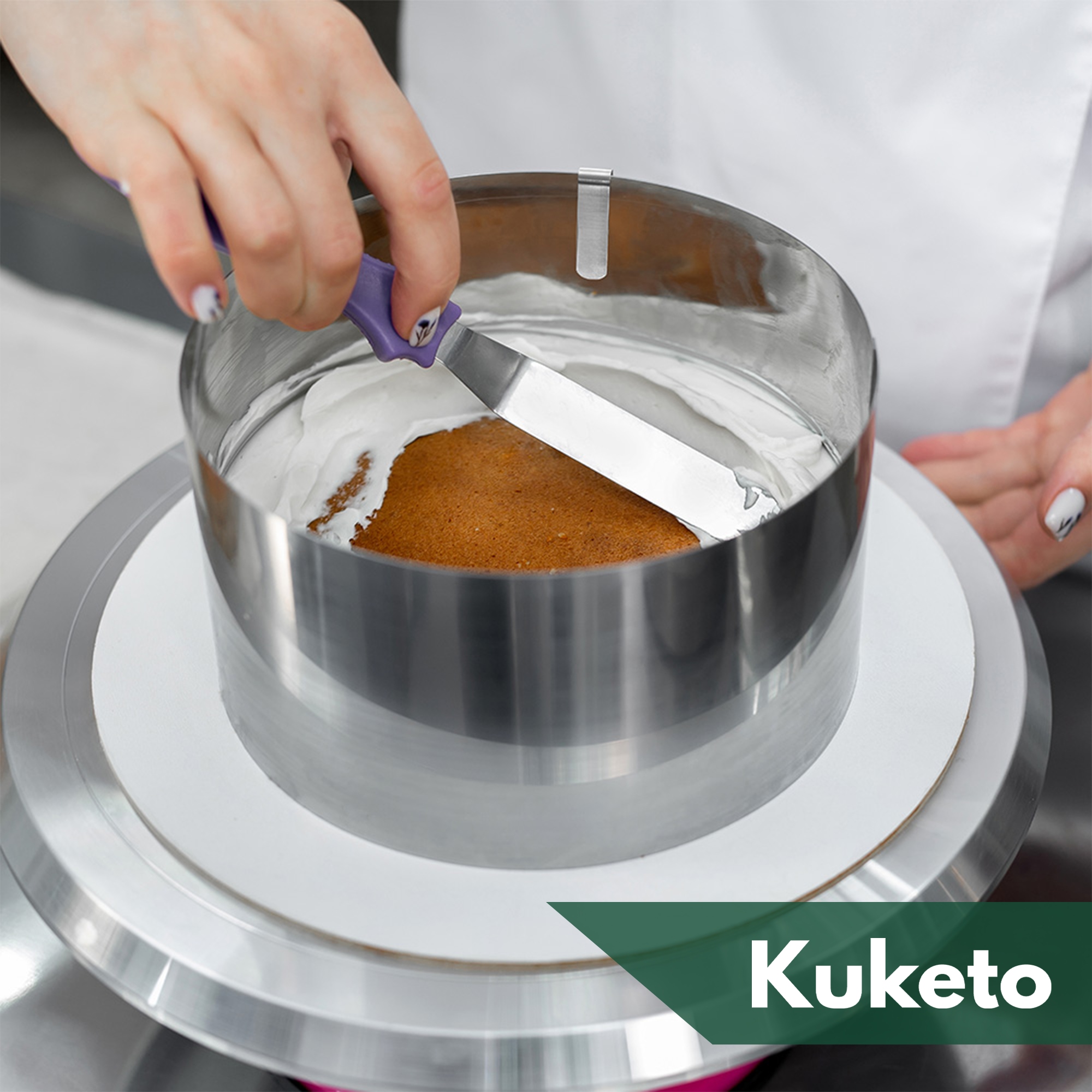 RANT DO TORTU WYSOKI 20CM REGULOWANY TORTOWNICA DO CIAST ŚREDNICA 16-30CM Kod producenta FORMA OBRĘCZ OPASKA CUKIERNICZA Z PODZIAŁKĄ