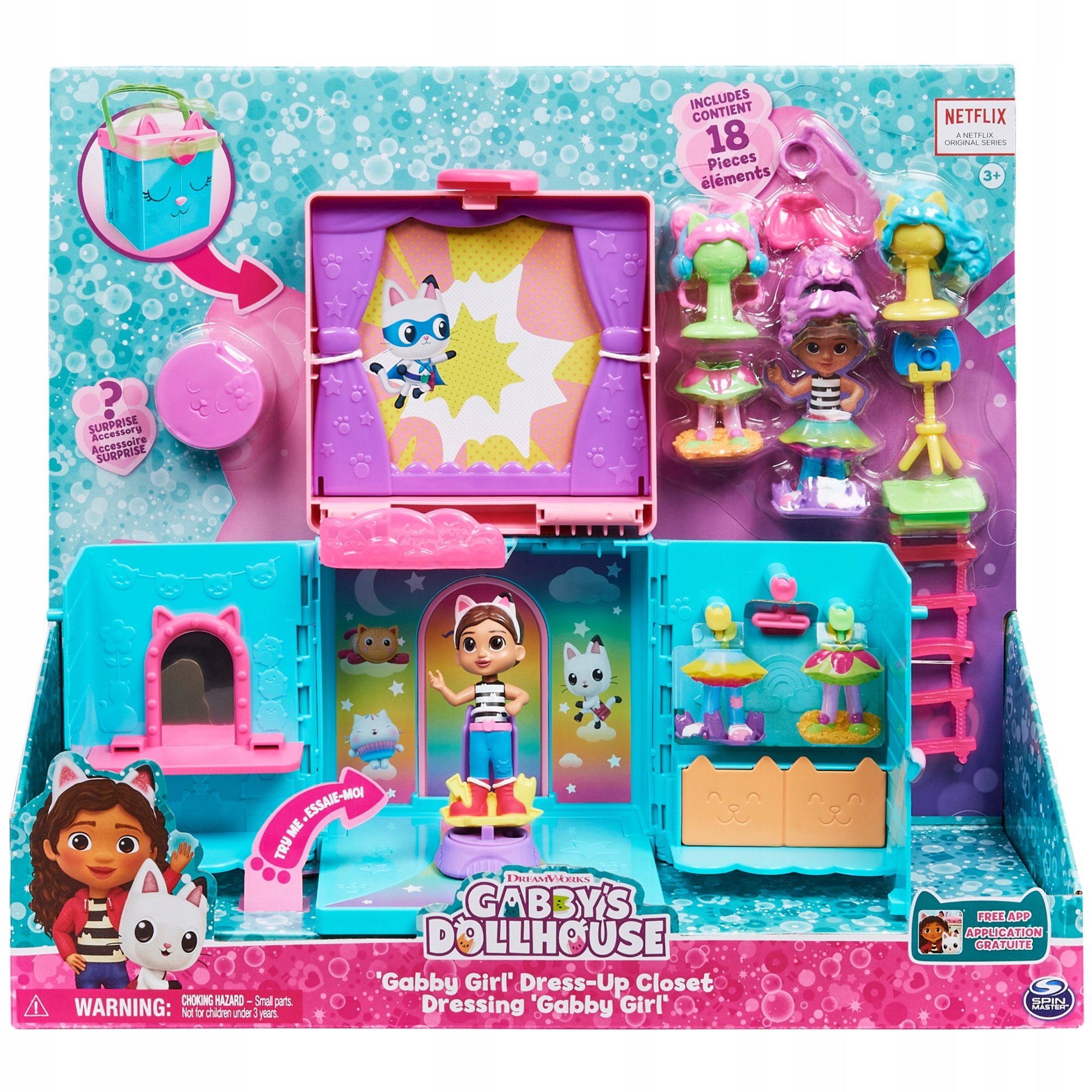

Gabby's Dollhouse Gabi Koci Domek Garderoba Szafa