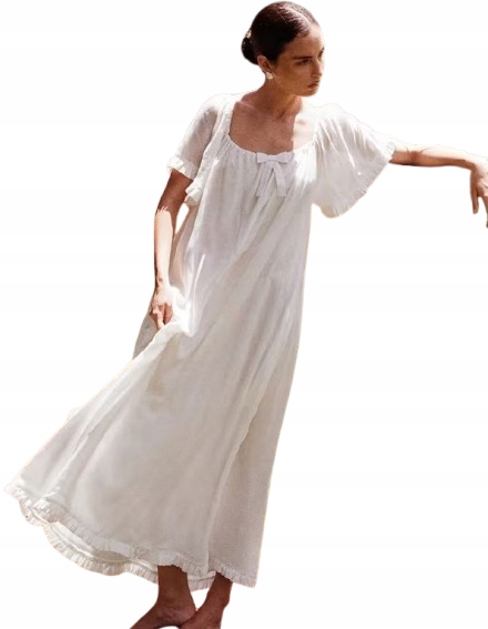 Dlouhá Košile Noční Bílá Košile Noční Lehká A Vzdušná M