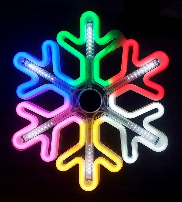 OZDOBA ŚWIĄTECZNA MULTIKOLOR LED W OKNO ŚNIEŻYNKA Rodzaj iluminacji inny