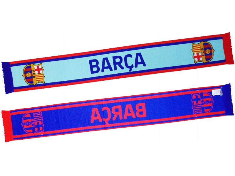 Fc Barcelona Oficjalny Szalik Klubowy 140 X 20 Hd Błękitny