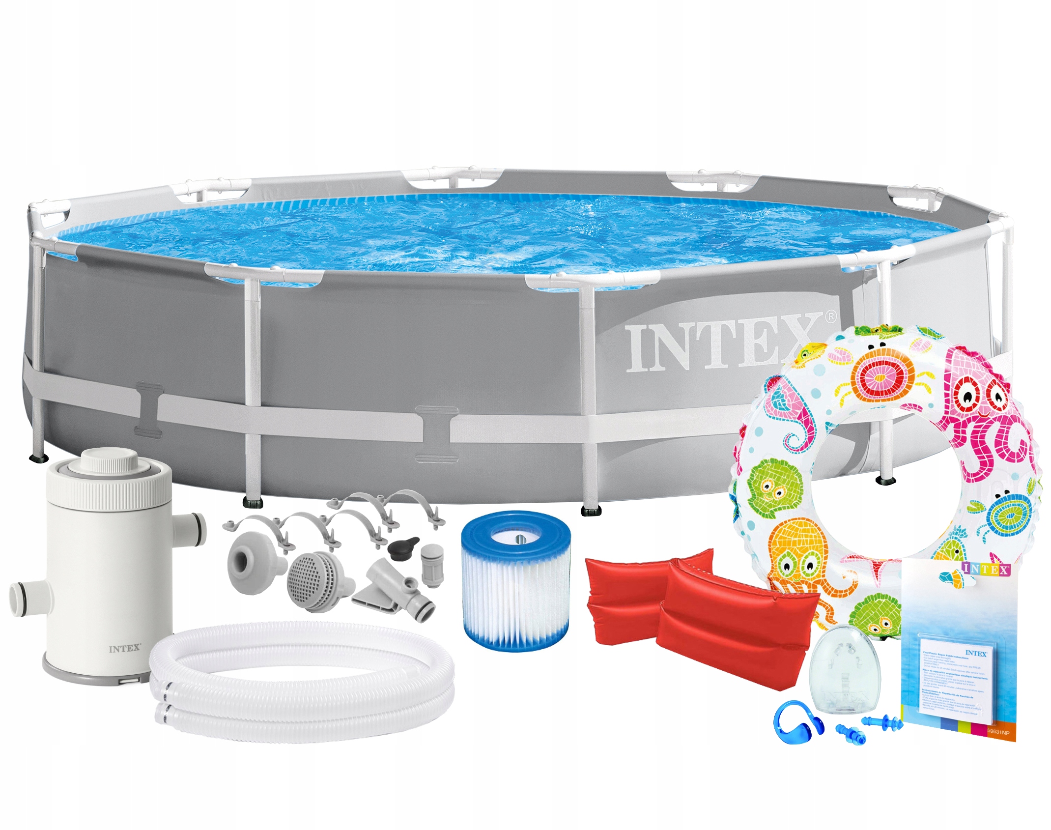 Basen Ogrodowy Intex 26702 Stelażowy 305x76cm Pompa