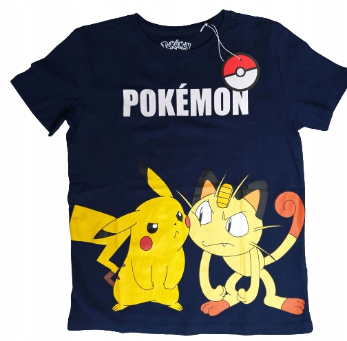 Koszulka Pokemon Pikachu Meowth Pokemony 140