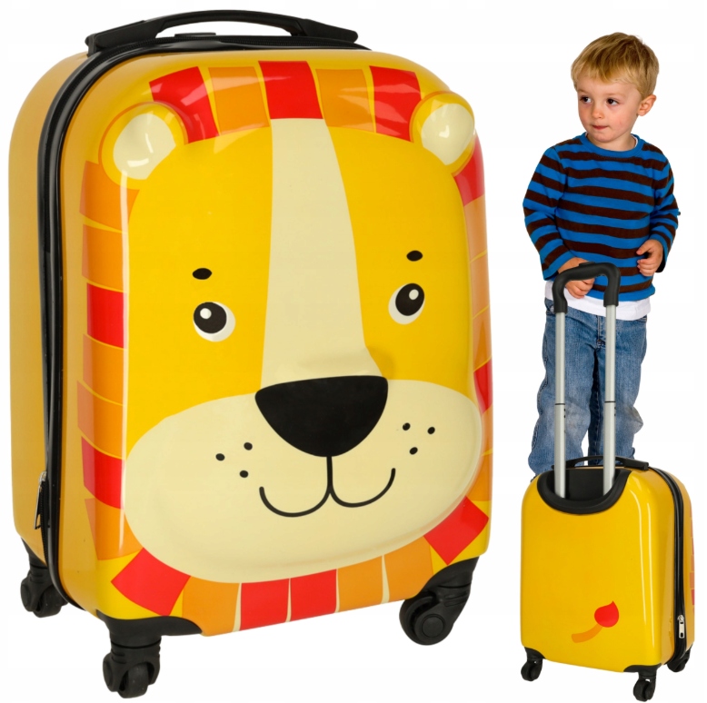 Walizka podróżna dla dzieci bagaż podręczny na kółkach lew