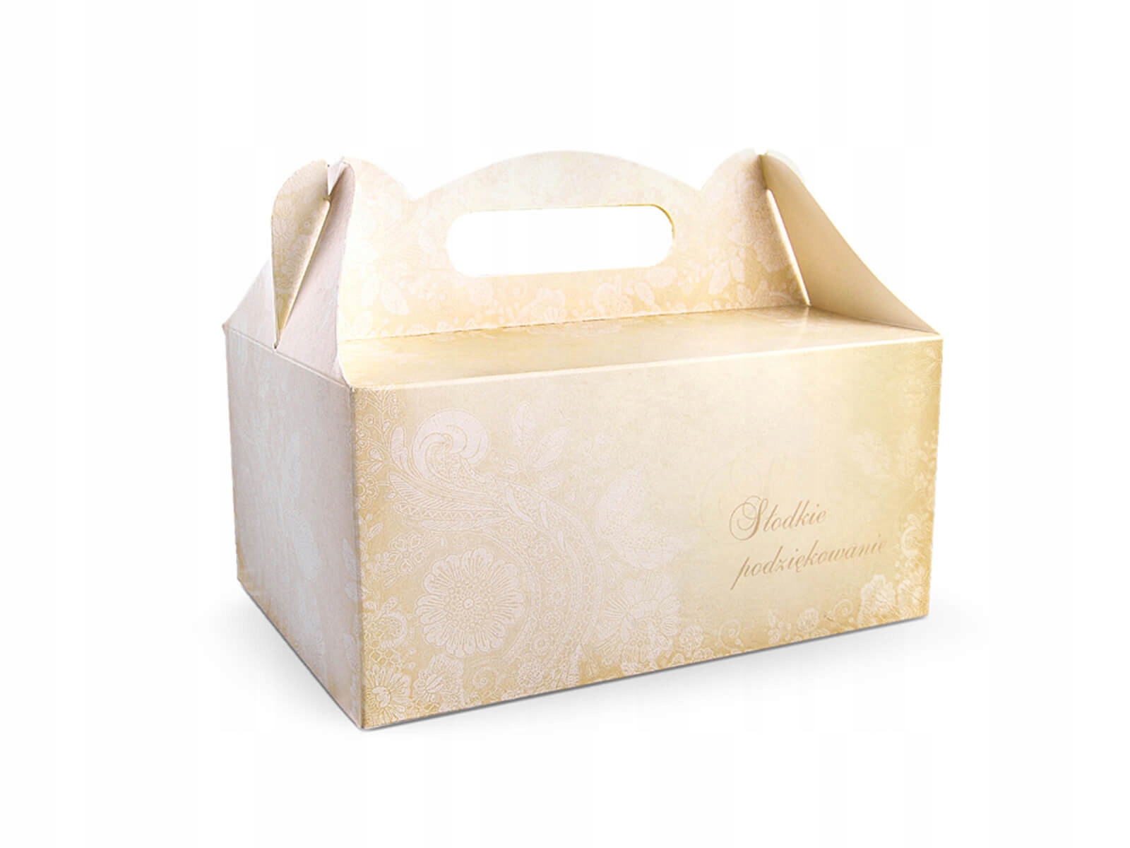 

Ozdobne pudełko na ciasto weselne ślub wesele 10x