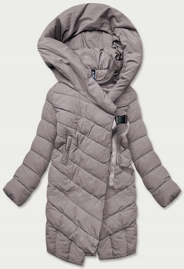 Zimní Oversize Bunda 1535 Béžová S (36)