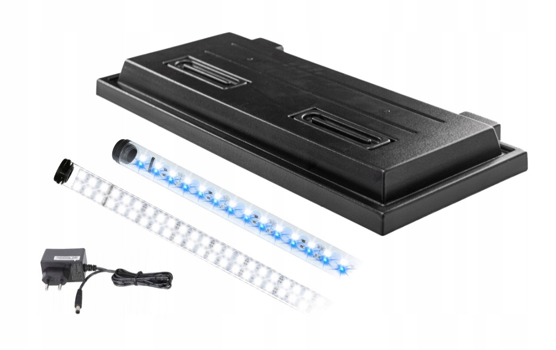 Levně Kryt pro akvárium 100x40 černý Led osvětlení Bílé 8520 Modré