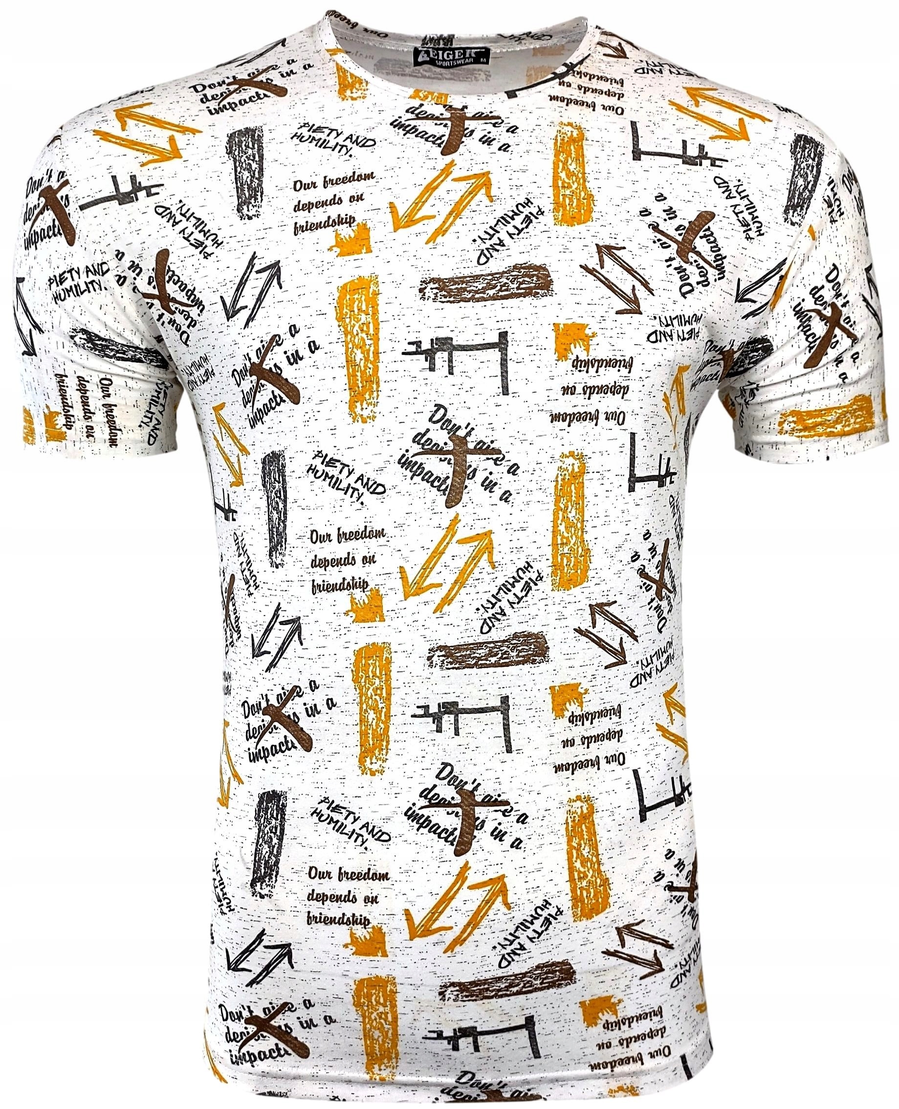

Koszulka Męska T-shirt Print Strzałki T1036 r. XL