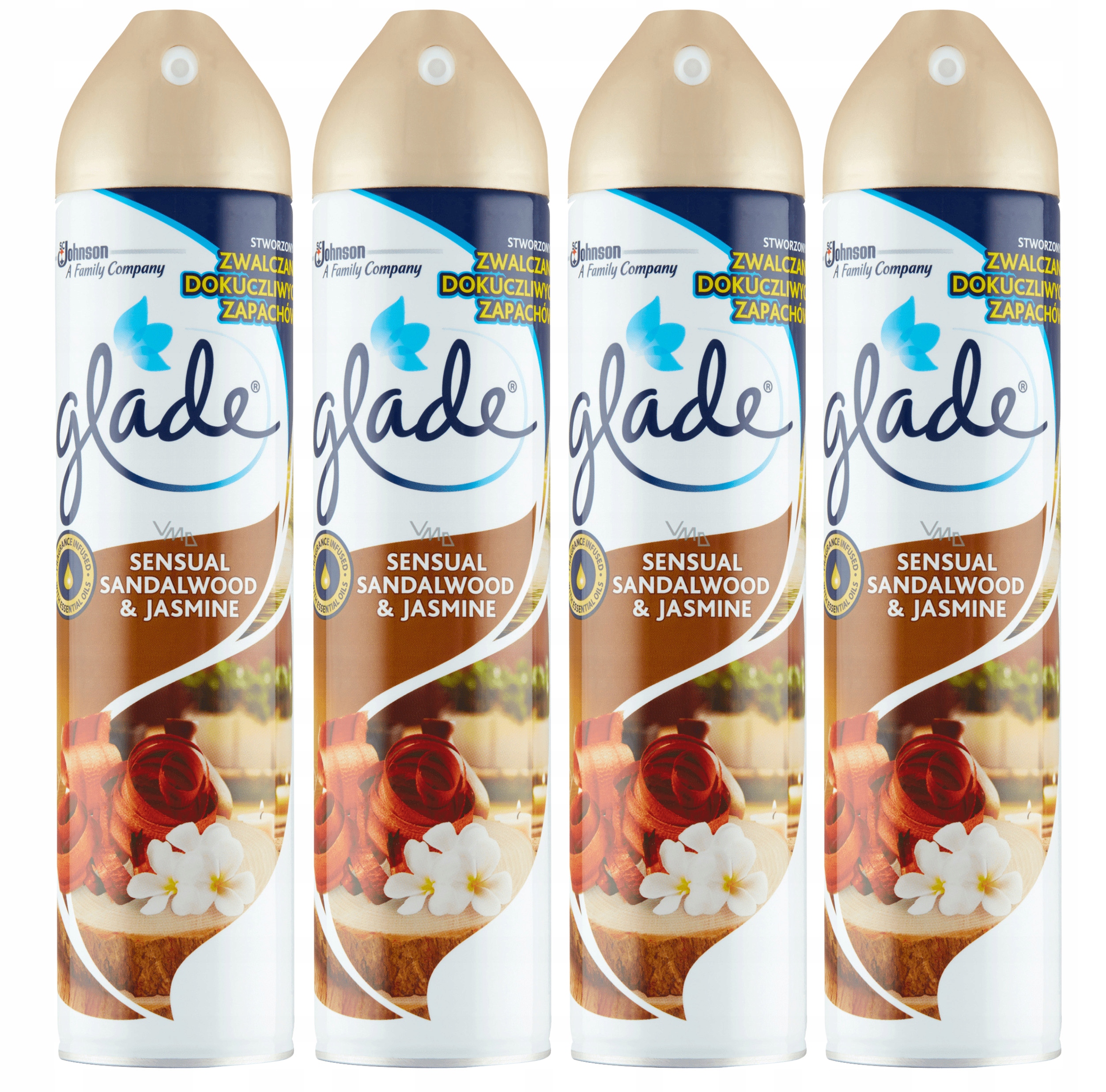 

Glade Drzewo Sandałowe i Jaśmin Odświeżacz 4x300ml