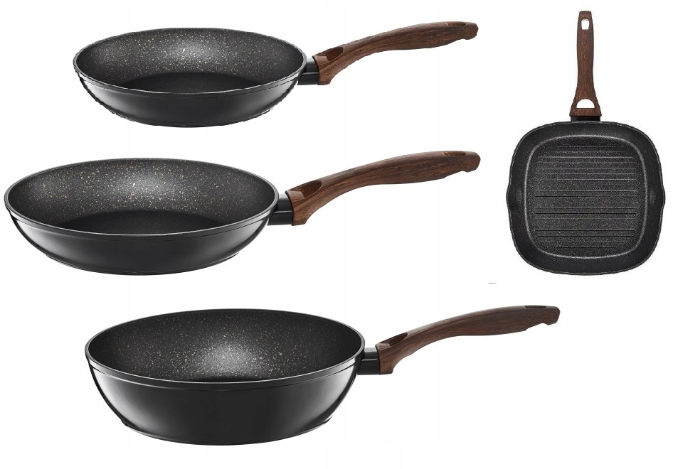 

Patelnie Ambition Darkwood 20 26 28 CM Grilowa