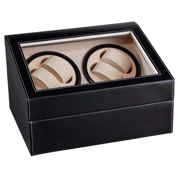 ROTOMAT 4+6 SZKATUŁKA EKSPOZYTOR NA ZEGARKI AUTOMATYCZNE ETUI EKOSKÓRA Marka Korbi