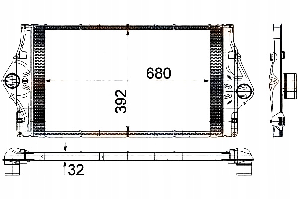 INTERCOOLER RENAULT LAGUNA 2,2 HELLA Producent części Hella