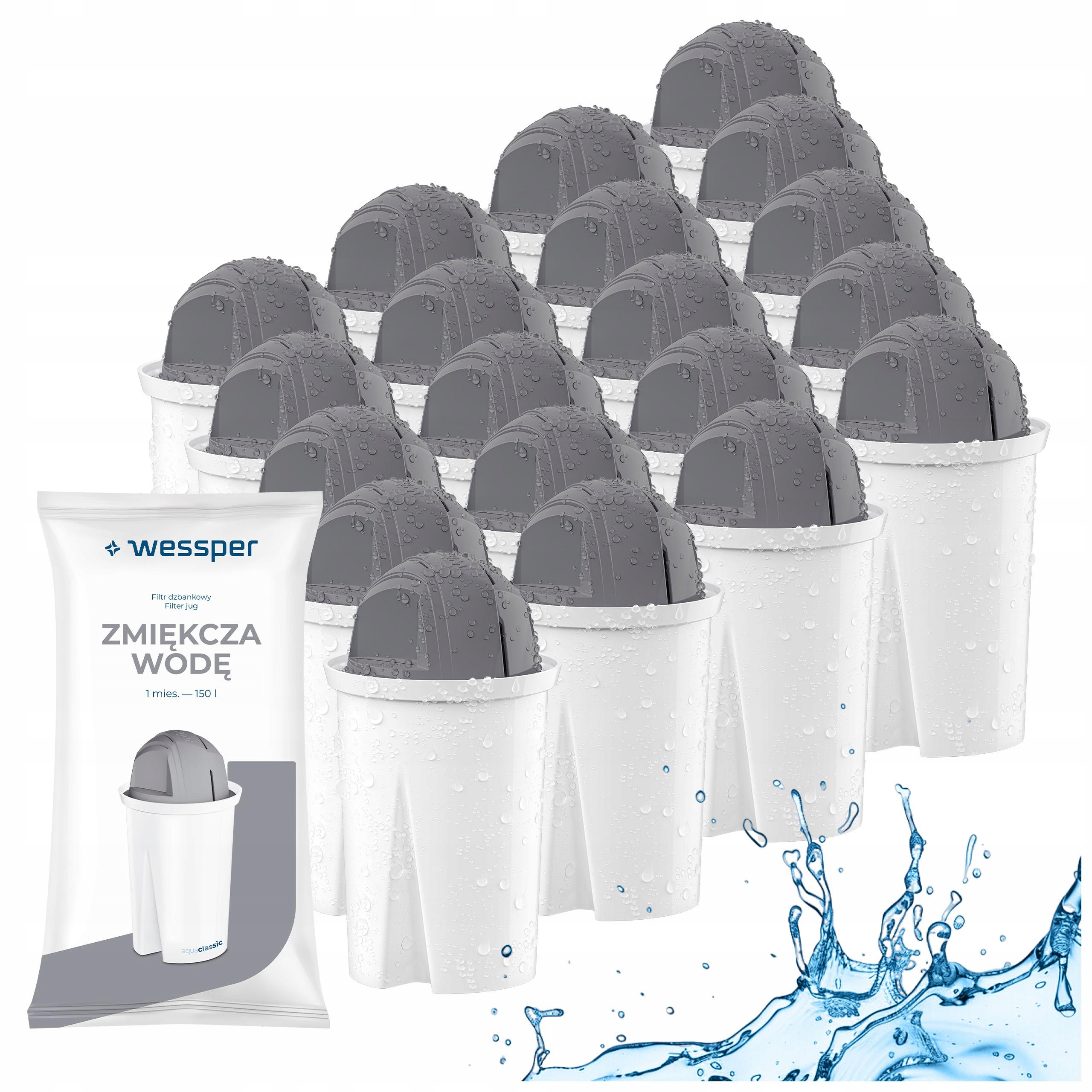 Náplň Wessper aquaclassic Protect pro tvrdou vodu do filtrační konvice 20x