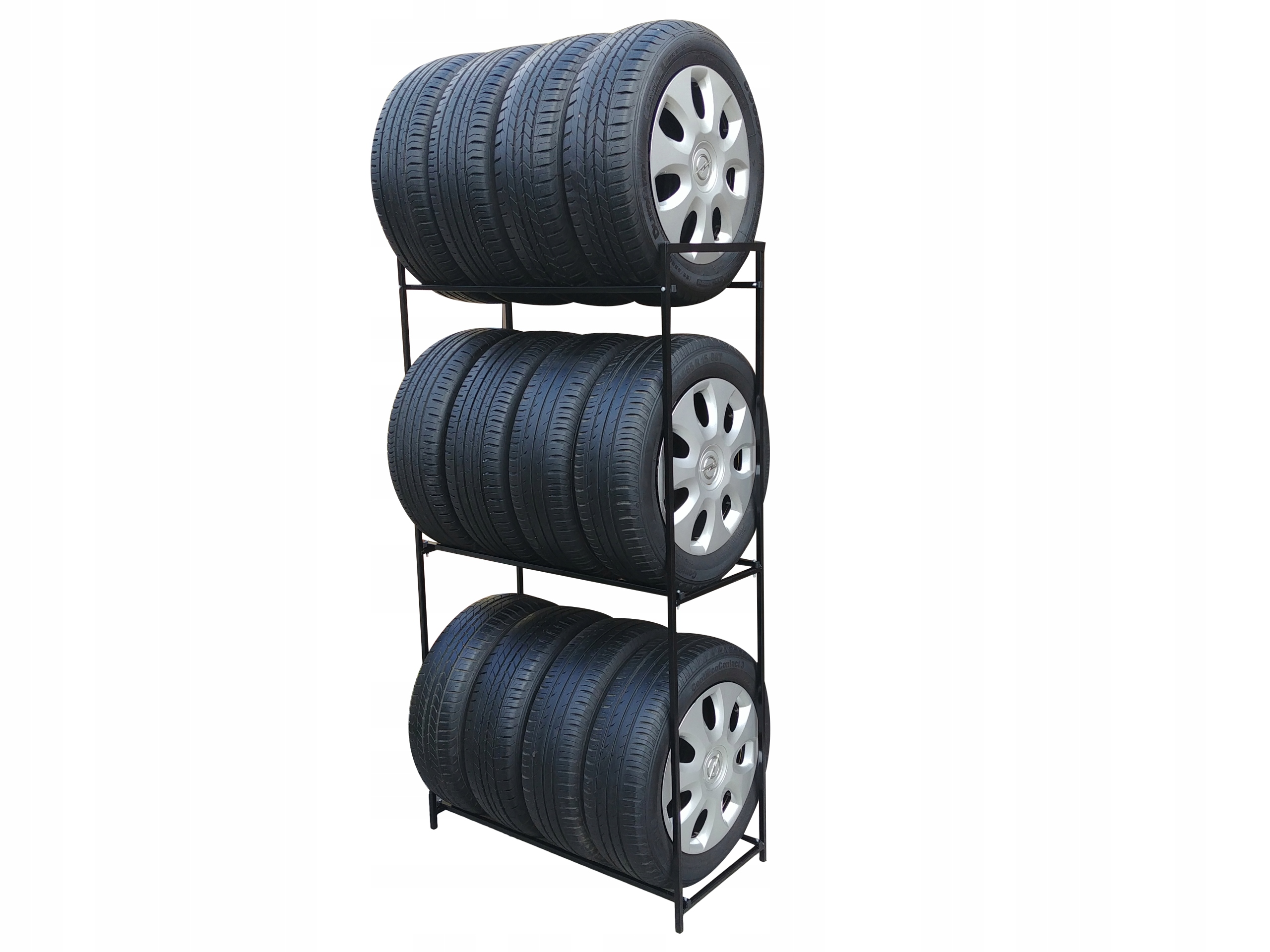 POLSKI METALOWY STOJAK REGAŁ PÓŁKA NA 12 OPON KÓŁ OPONY KOŁA FELGI