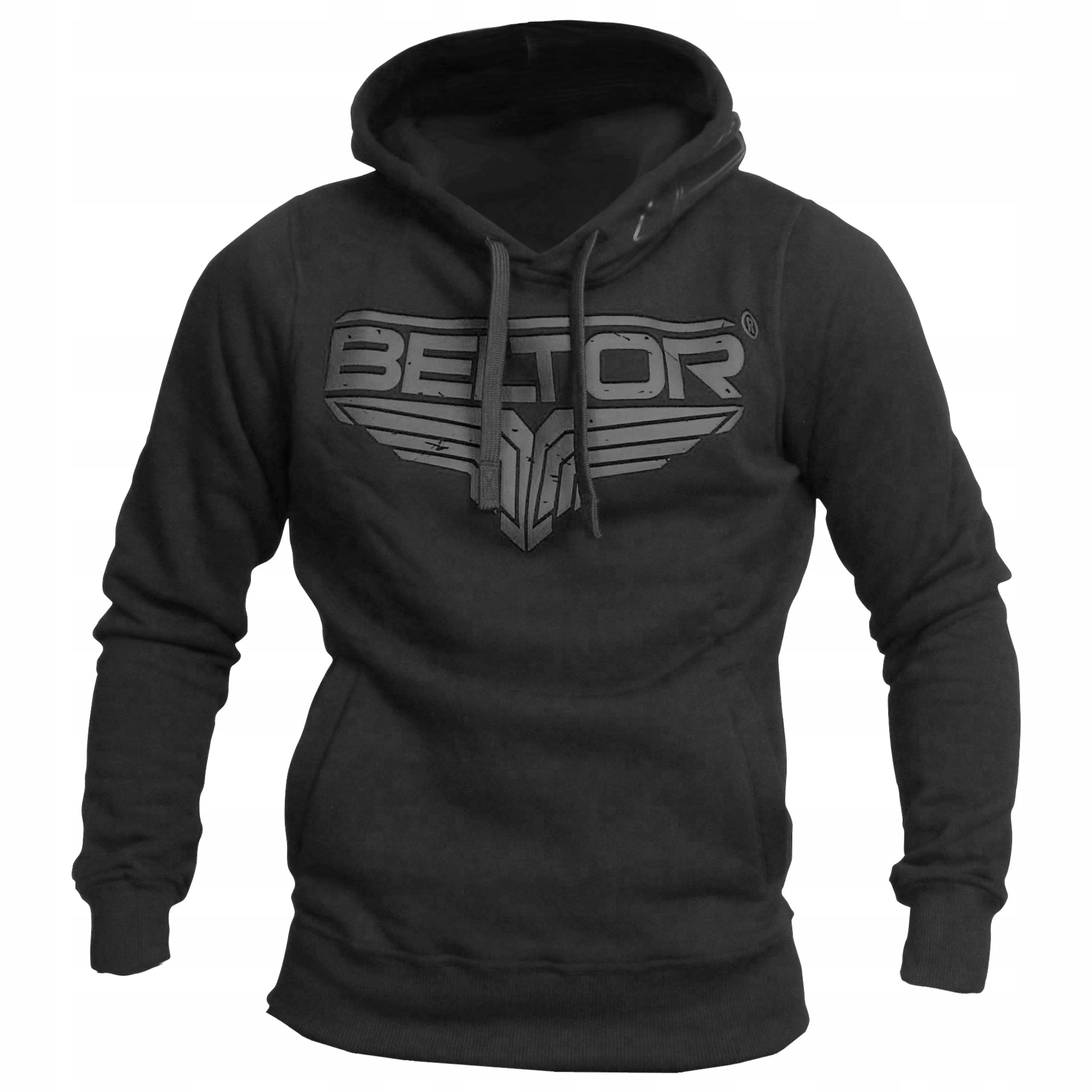 Beltor Bluza Męska Bawełniana Black On Black M
