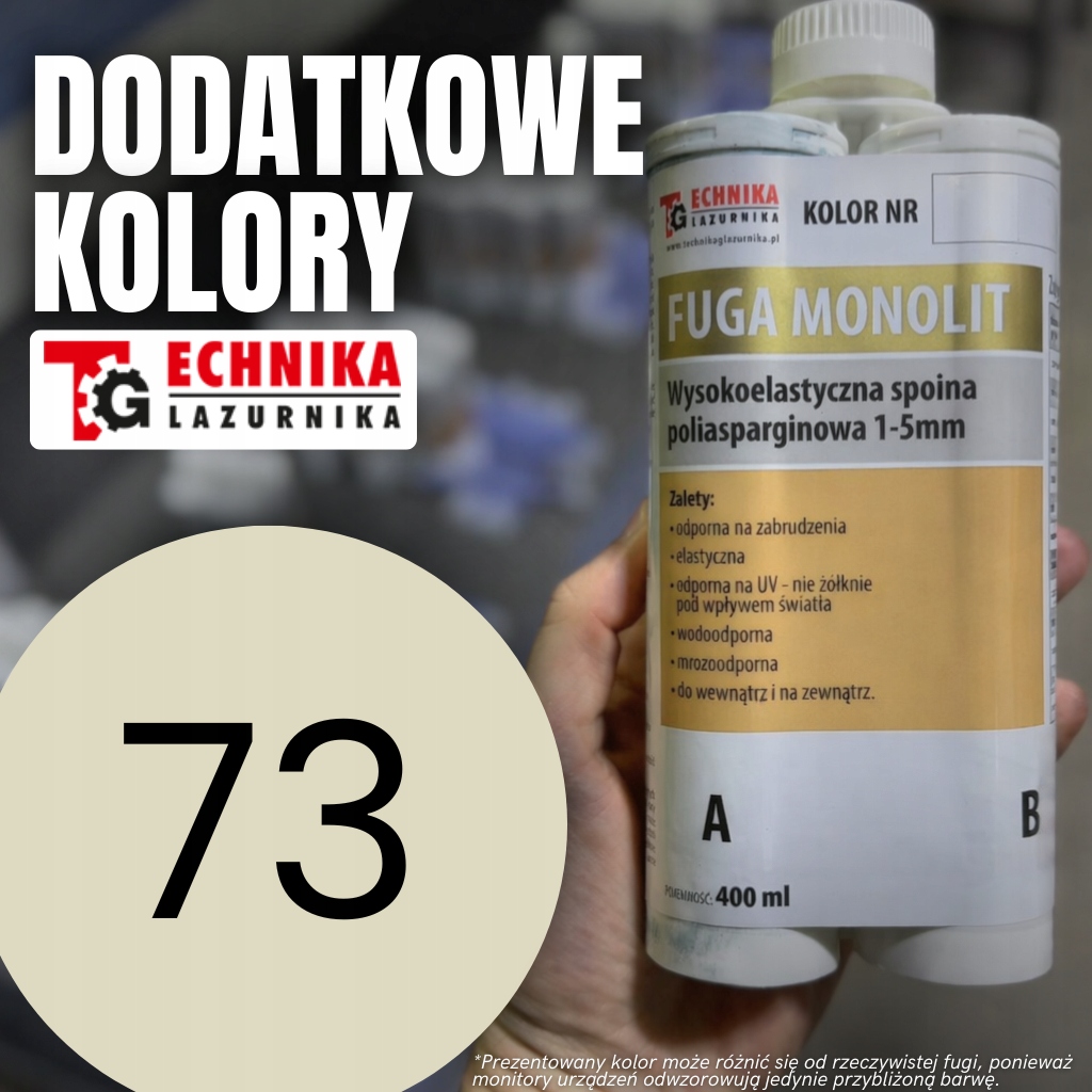 Fuga Monolit polyasparínová spojka 73 Milk White 400 ml