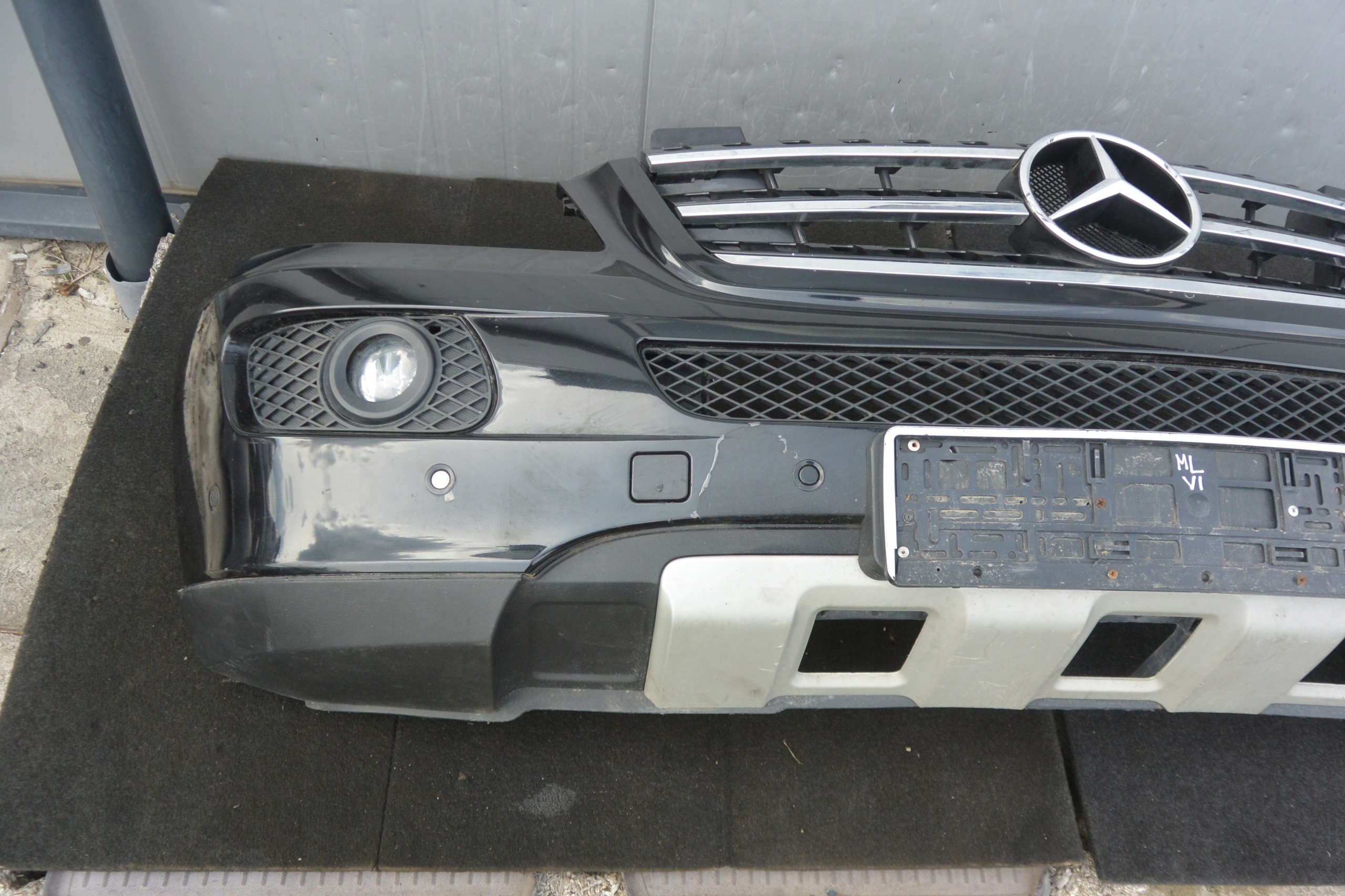 MERCEDES ML W164 bumper grill front 05-09 197 KPL PDC H7