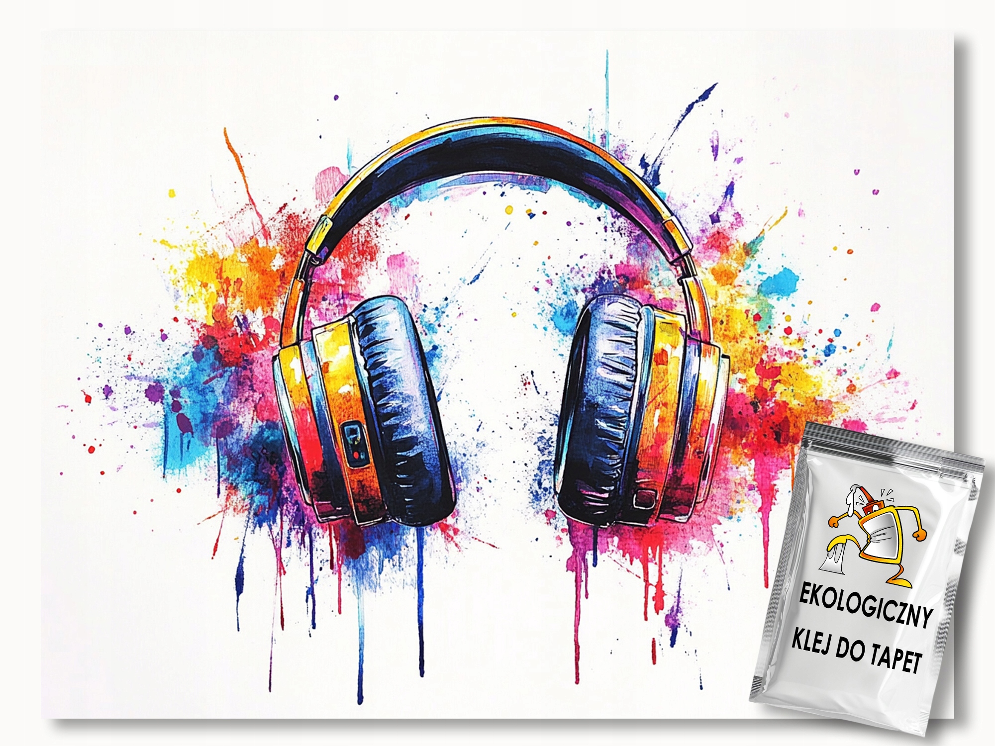 Fototapeta Flizelina Graffiti Street Splash Hudba Slúchadlá 368 x 254 130 g