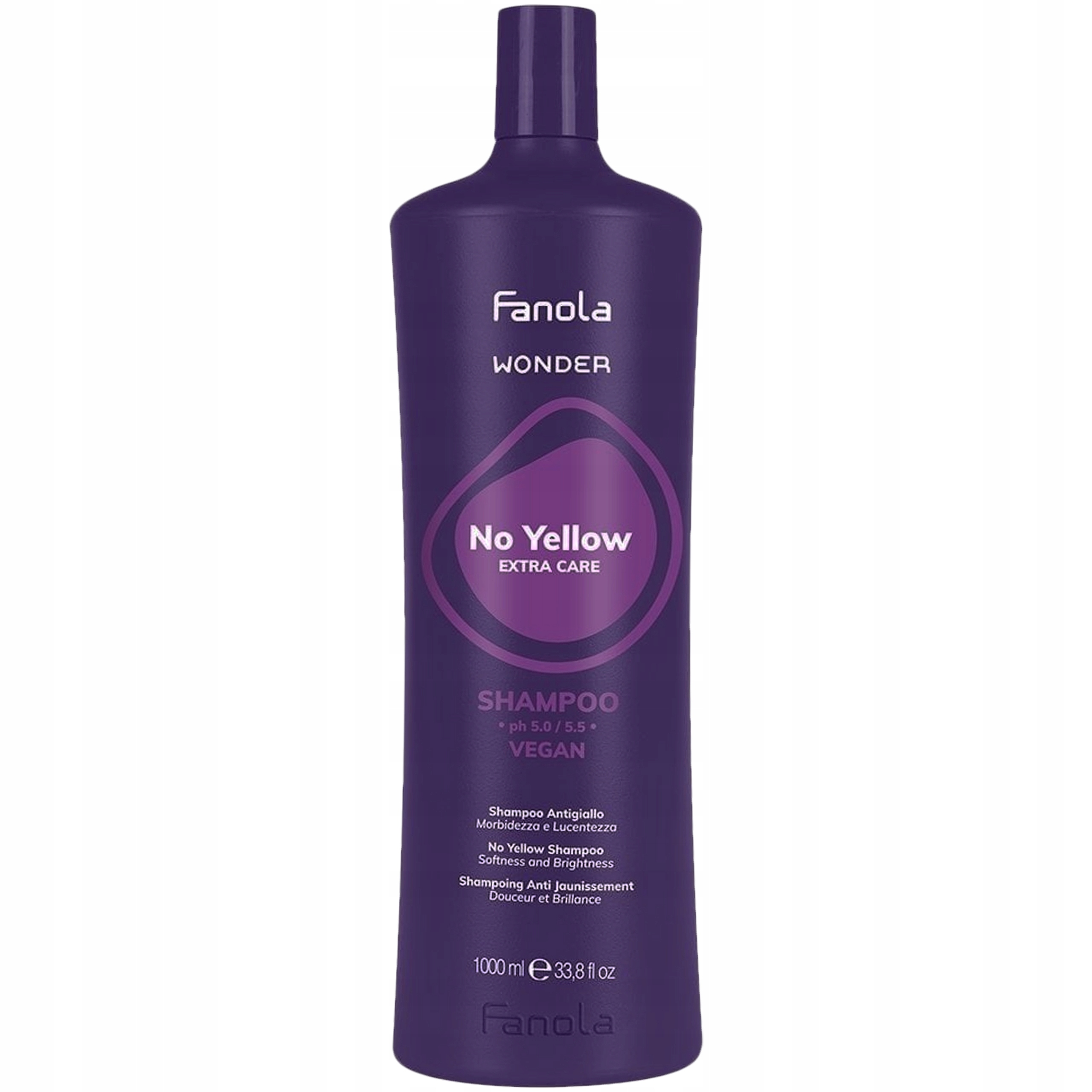 Fanola Wonder No Yellow šampon pro blond vlasy s fialovým pigmentem 1L