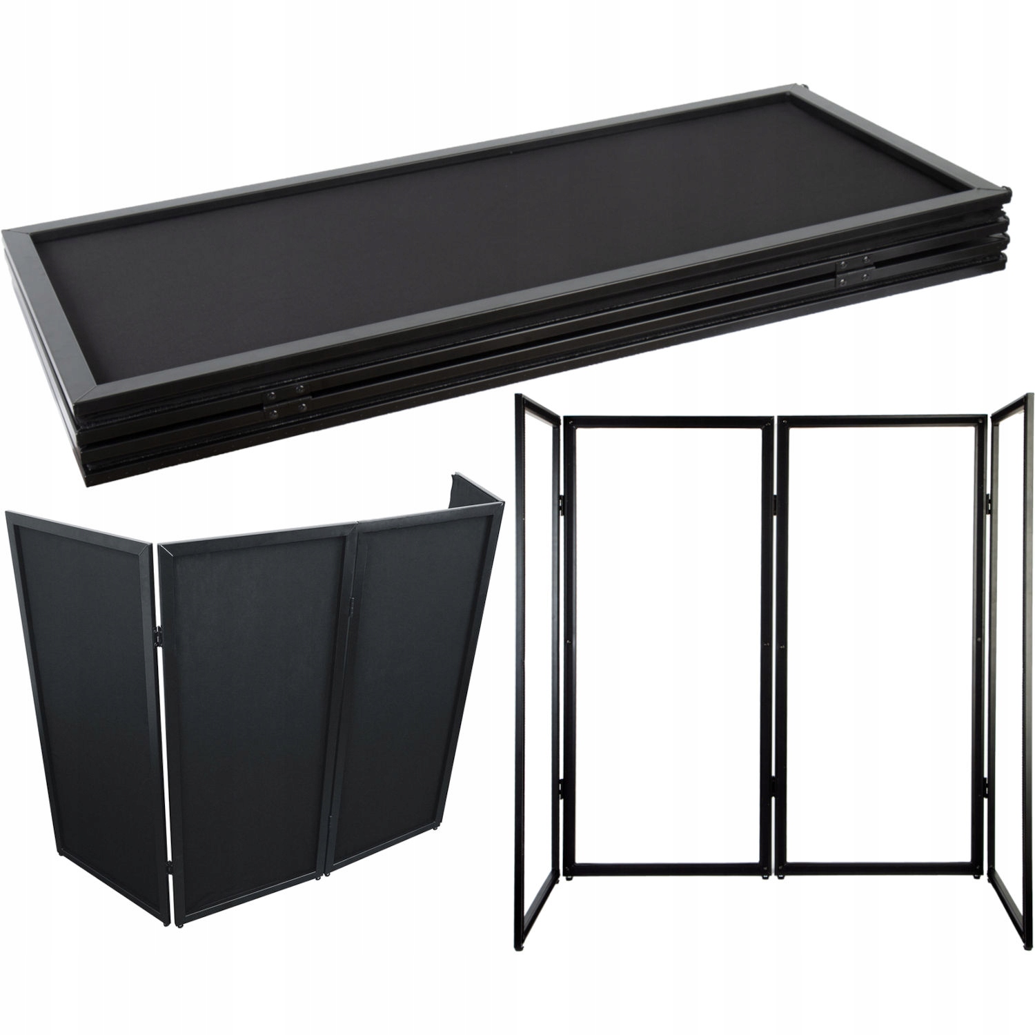 Parawan Duży Ekran Zasłona Dla Dj Składana Przenośna Do Konsoli Laptopa