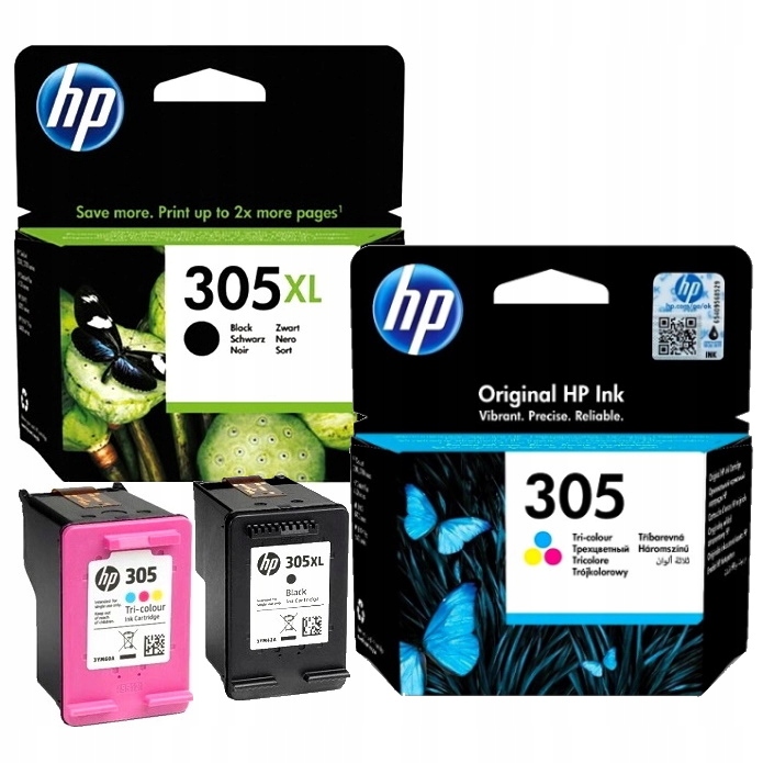 

Tusz Czarny Kolor Hp 305 Deskjet Plus 4122e 4120e
