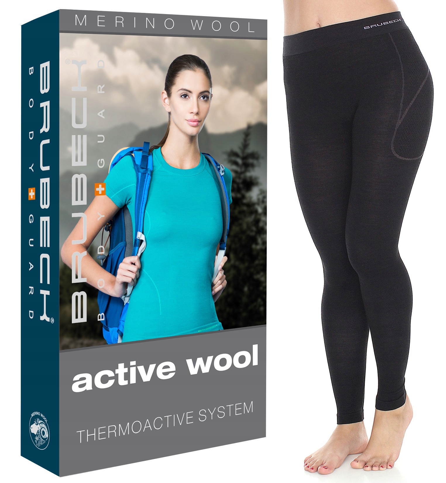 Damskie Getry Termo Na Narty Brubeck Active Wool-s