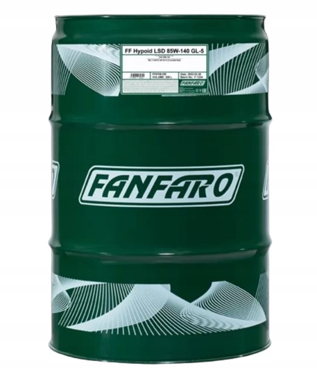 PŁYN PRZEKŁADNIOWY 85W140 LSD 208L FANFARO GL-5 LS
