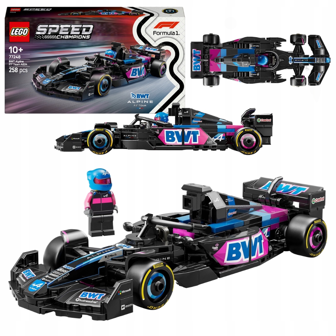 Lego Speed Champions 77248 Formule F1 Bwt Alpine Team A524 Závodní auto