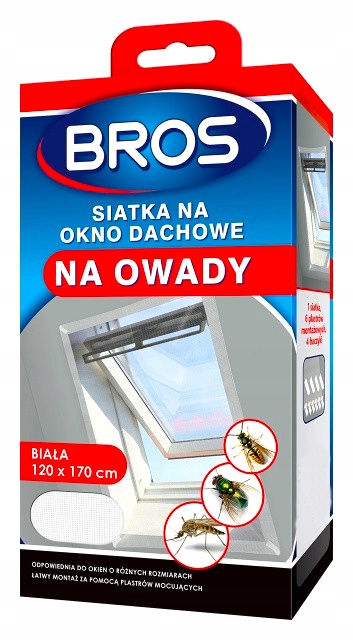 

Bros Siatka Na Okno Dachowe 120x170 Moskitiera