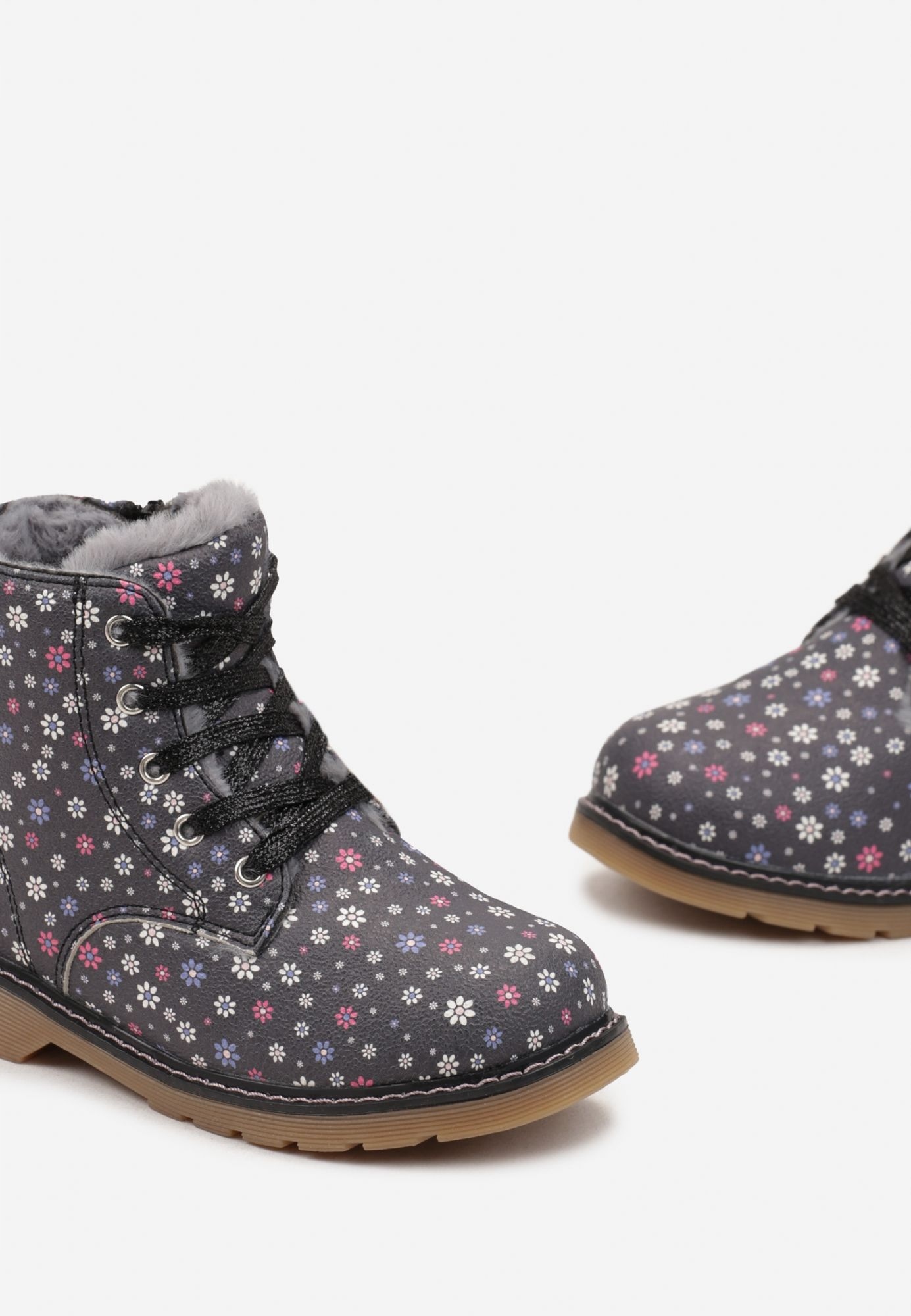 Born2Be Czarne Botki 30 Zima Ekoskóra Materiał skóra ekologiczna