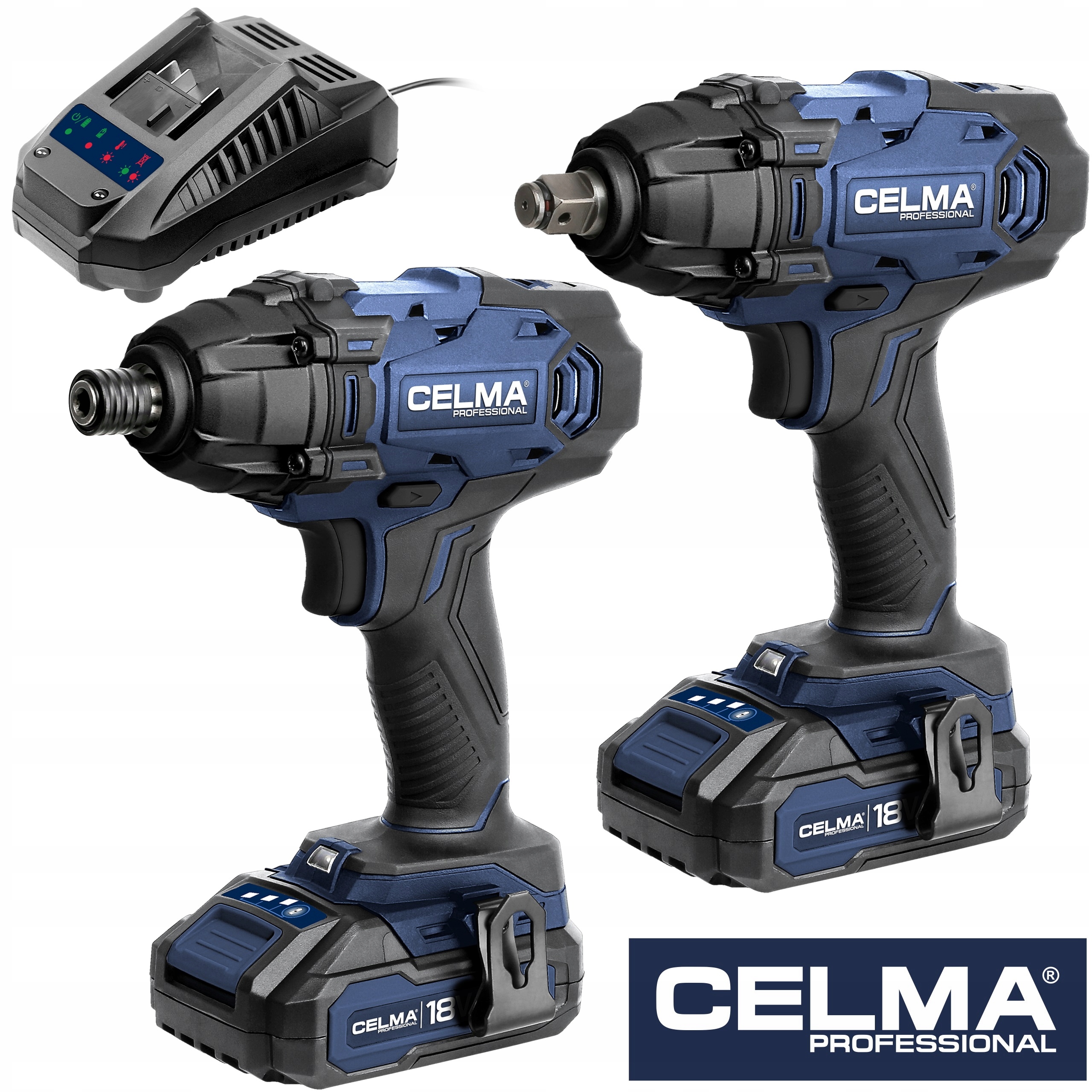 Zestaw Celma Pro Klucz Zakrętarka 2xAku2Ah Ład. 100% Poleceń 3 Lat Gw