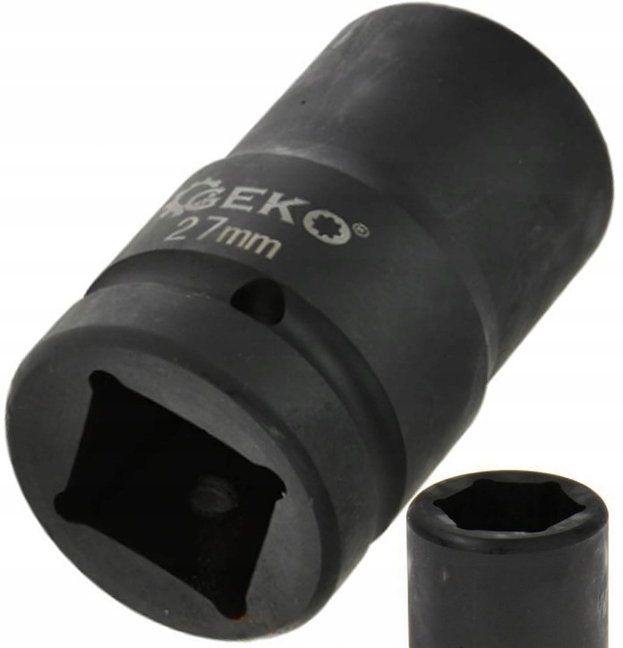 Nasadka udarowa 1" sześciokątna 27mm czarna