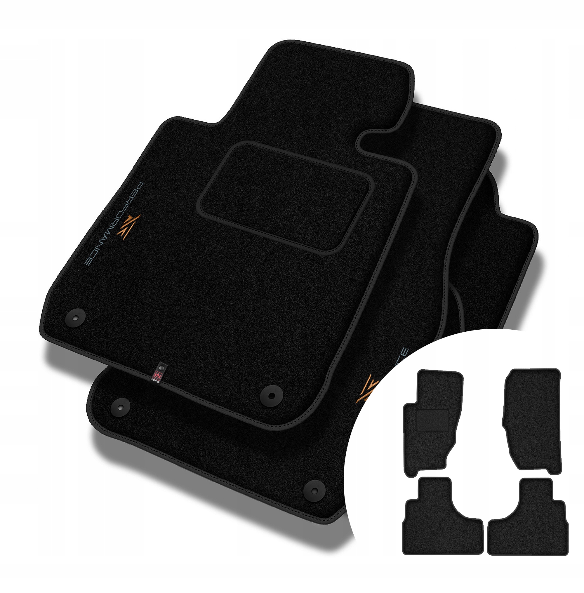 Velurové koberce Performance pro Jeep Cherokee III (kj) 2001-2007