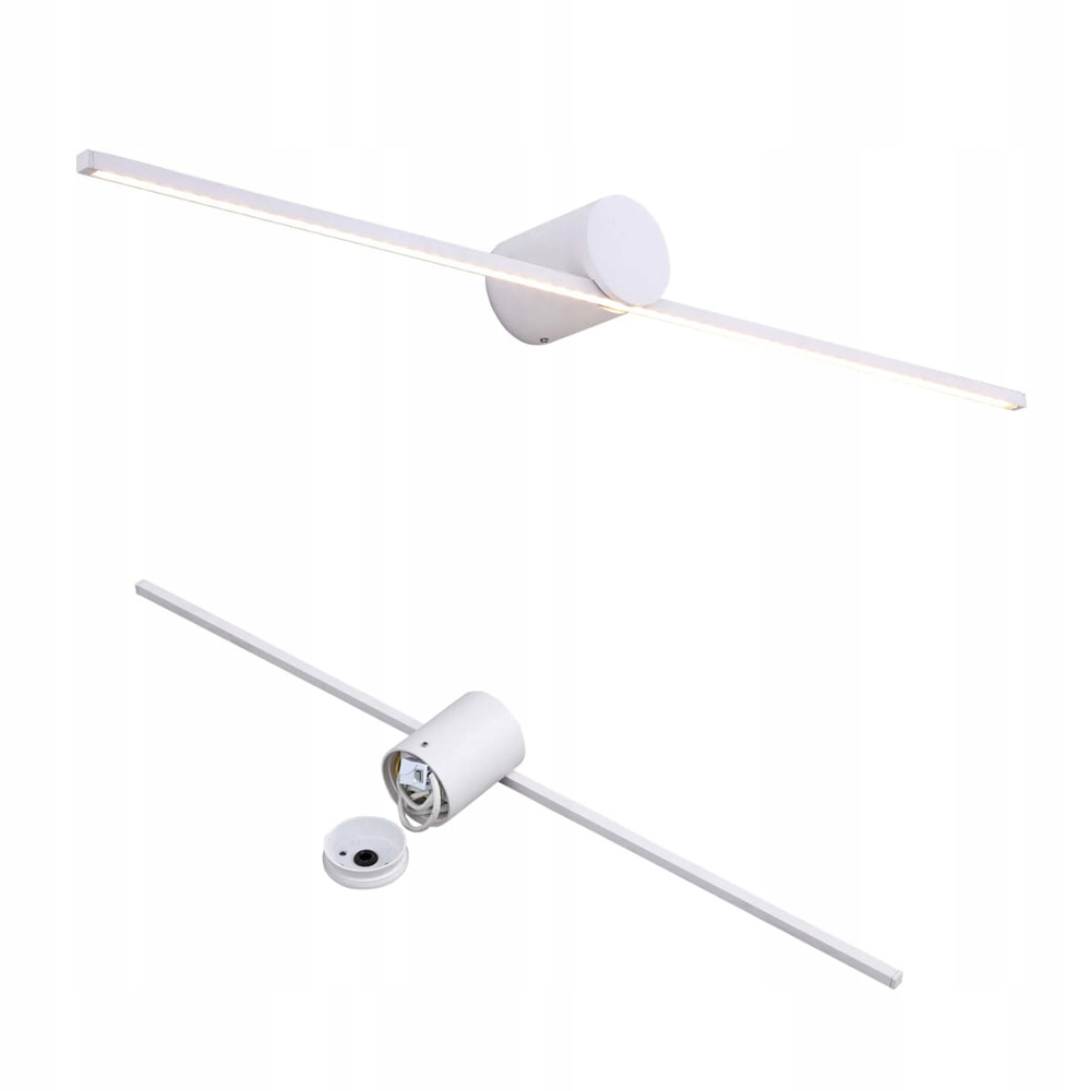 Nástěnné svítidlo Modern Slim 60 cm nad zrcadlo bílé do koupelny 3000K Light Prestige
