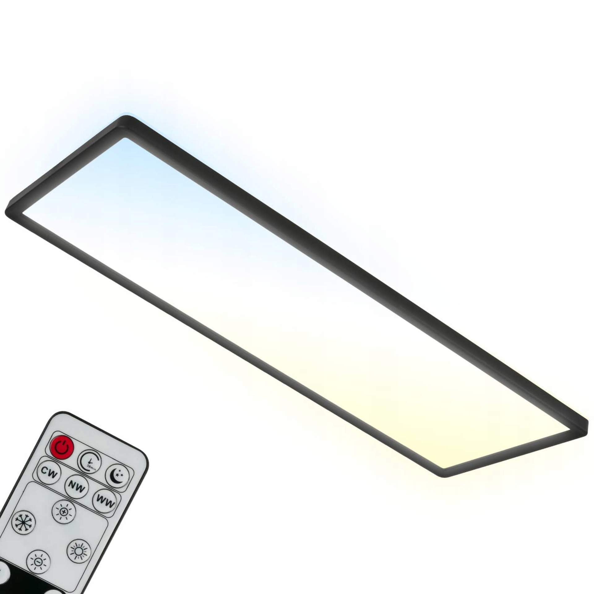 Briloner Brilo 7403-015 Led panel 29,3 cm, 23W, 3000lm, Cct, čierny
