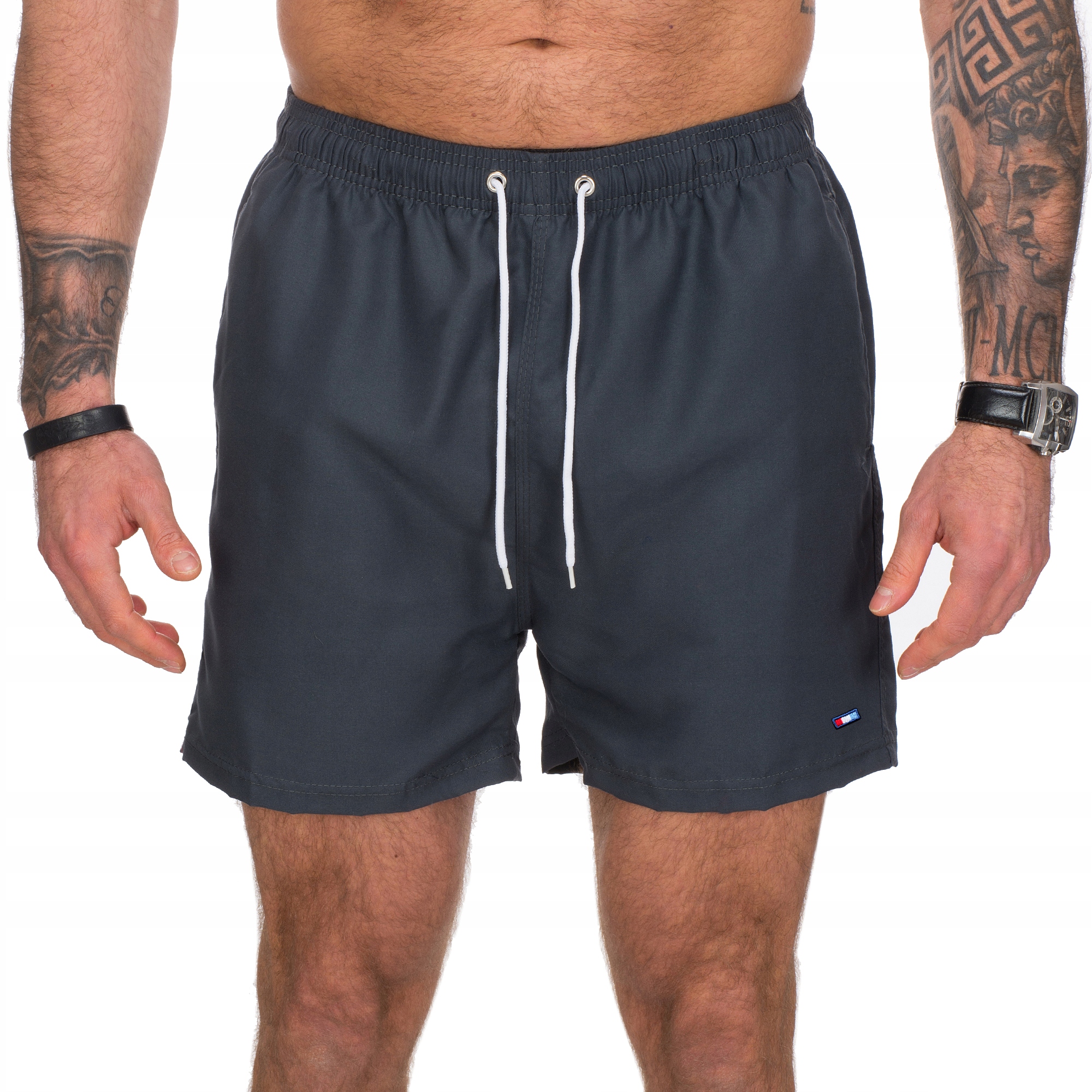 

TM001 r. XL Krótkie Spodenki Kąpielowe Z Haftem