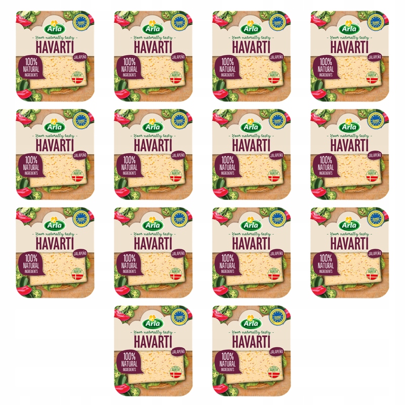 Arla Havarti Jalapeno plátky 150 g X14