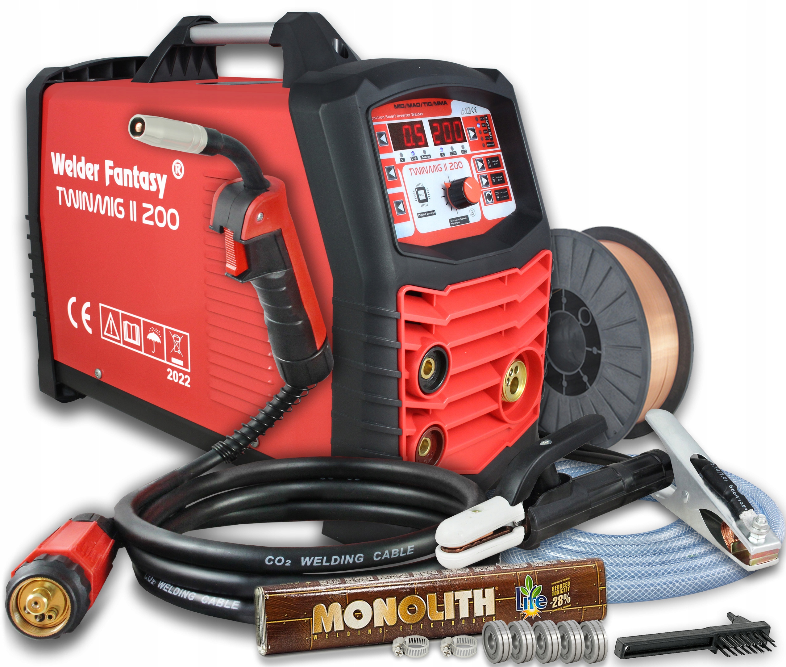 MIGOMAT PÓŁAUTOMAT TWINMIG 2 AUTO DRUT ELEKTRODY