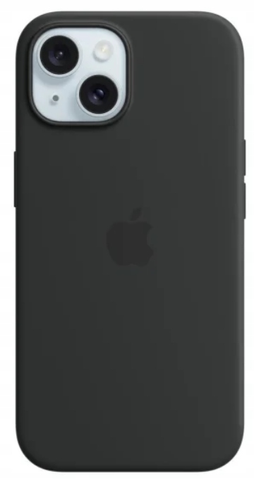 Oryginalne Silikonowe Etui Apple iPhone 15 MT0J3ZM/A Black Czarne MagSafe