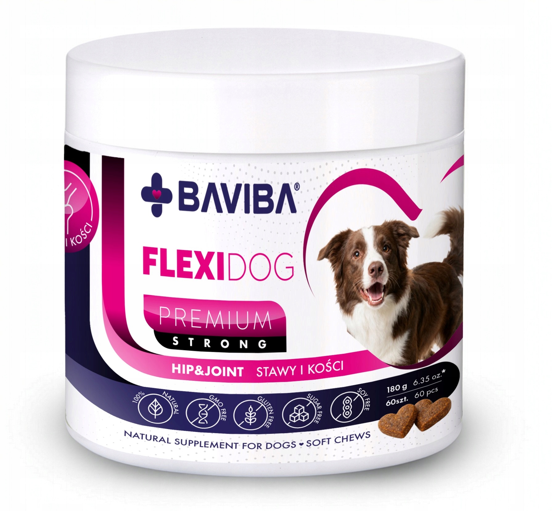 Baviba Flexi Dog Premium Strong 60ks Doplněk pro psa Klouby a kosti