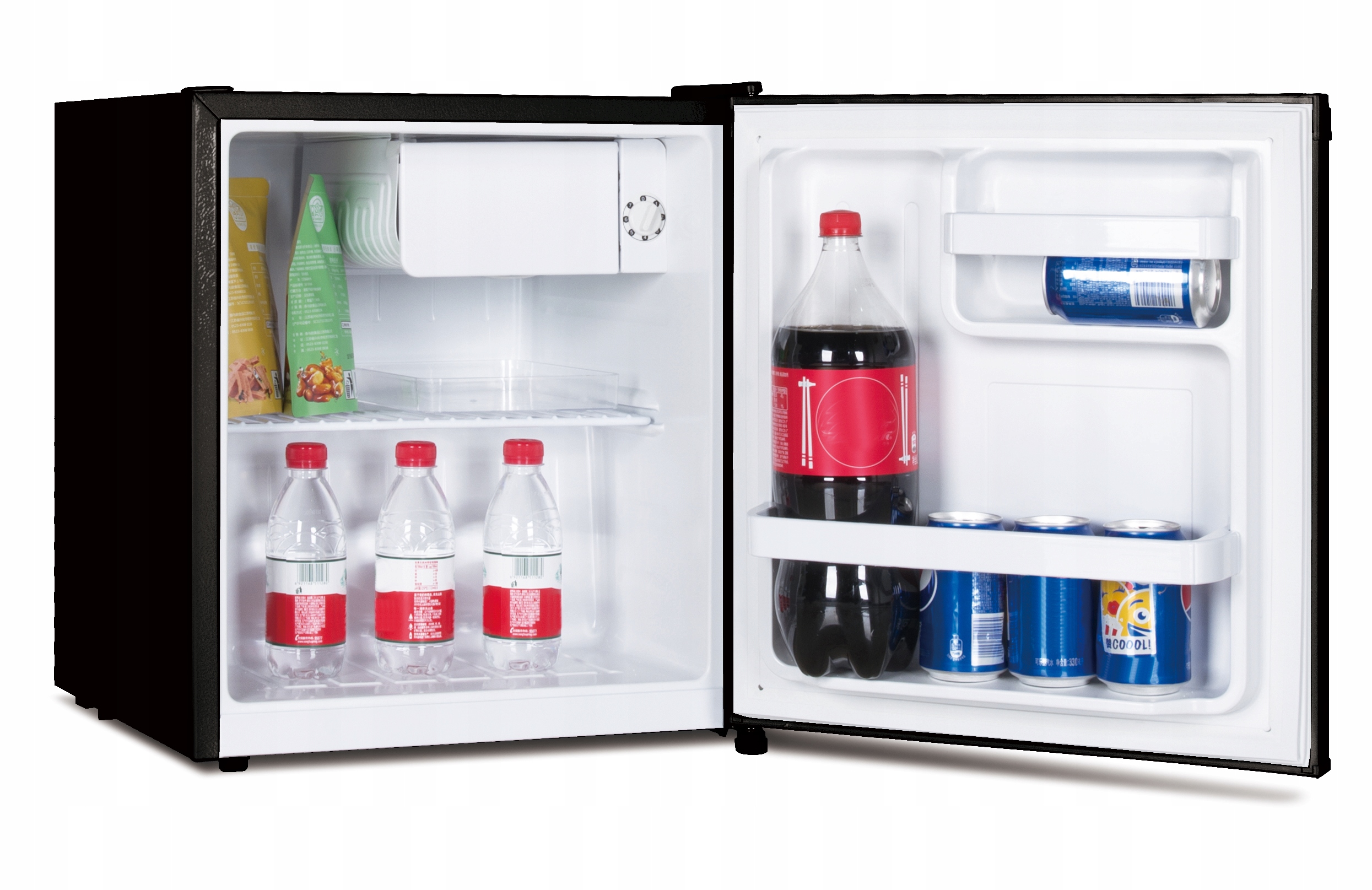 MAŁA LODÓWKA CZARNA MINIBAR Kostka LMB-46C 46 l do biura hotelu na działkę