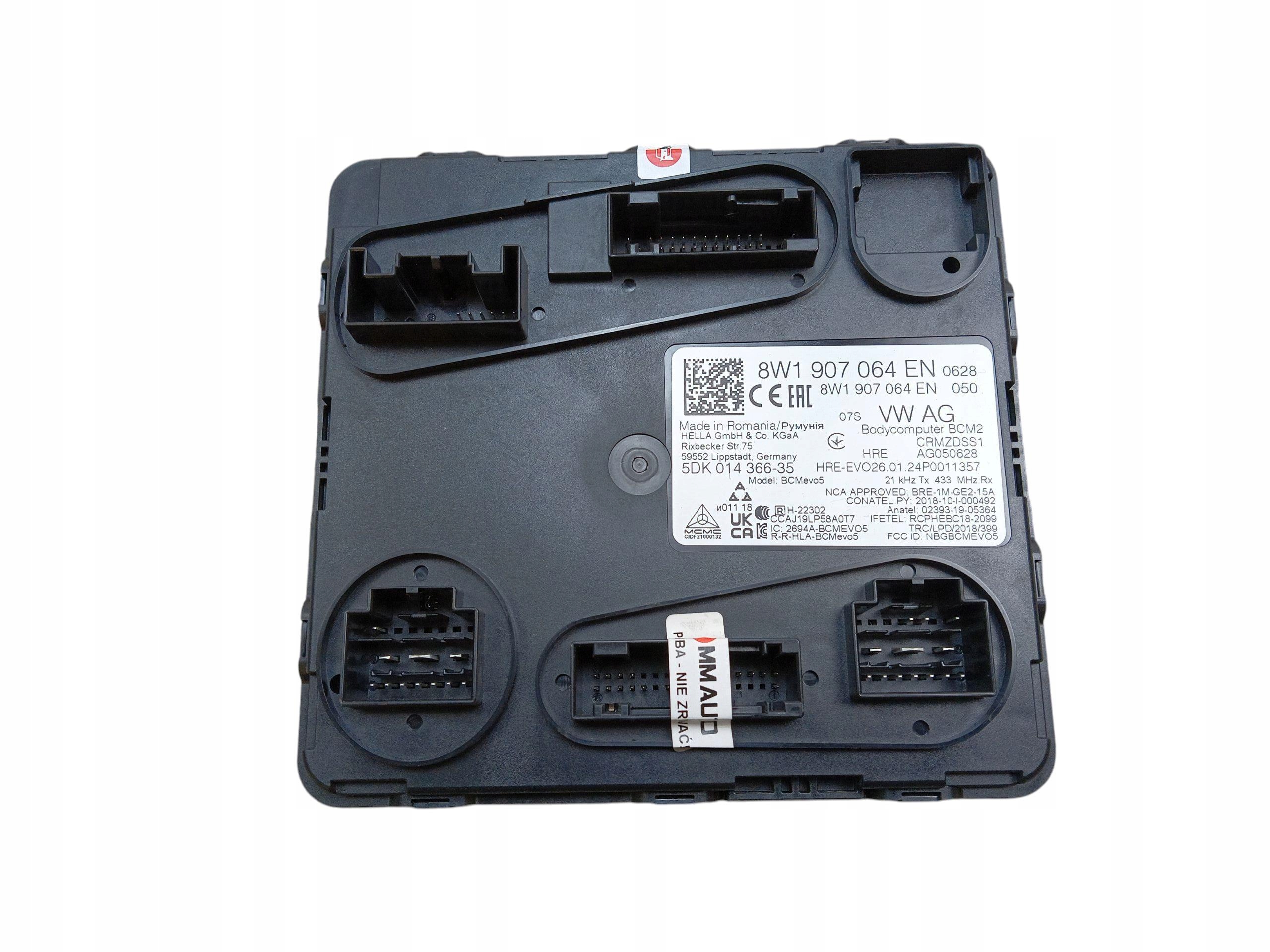 Unité de contrôle Unité commande confort AUDI A4 B9 8W1907064EN