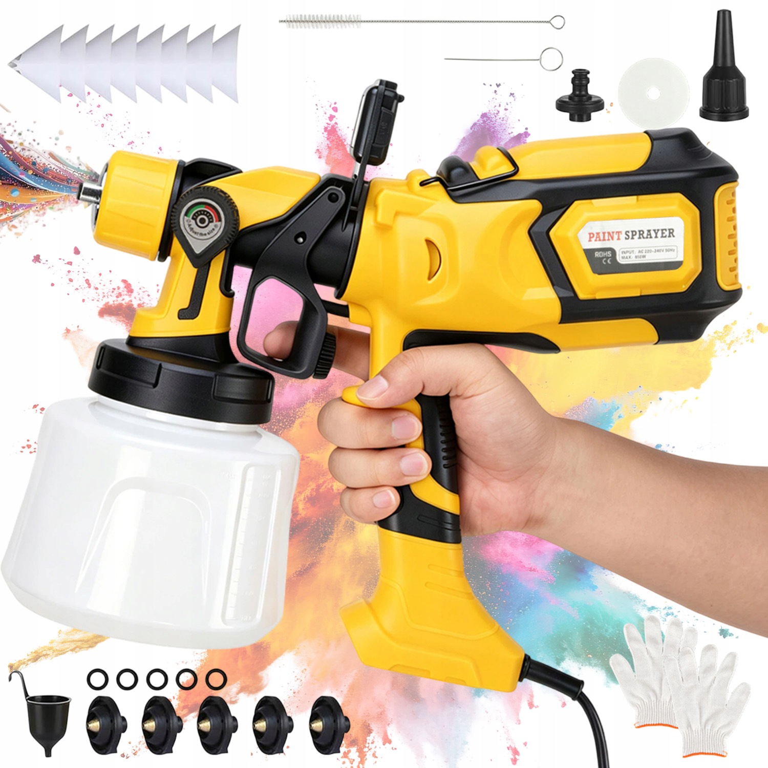 Elektrická Stříkací Malířská Pistole Pro Malování Stěn 850 W