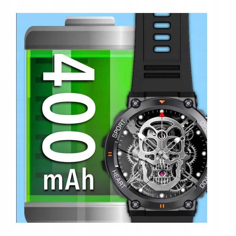 SMARTWATCH ZEGAREK MĘSKI PULS EKG ROZMOWY Kształt koperty okrągła