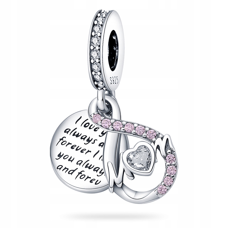 

Charms Nieskończona Miłość Do Mamy zawieszka S925