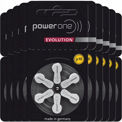 

60x Power One Evolution 10 baterie słuchowe