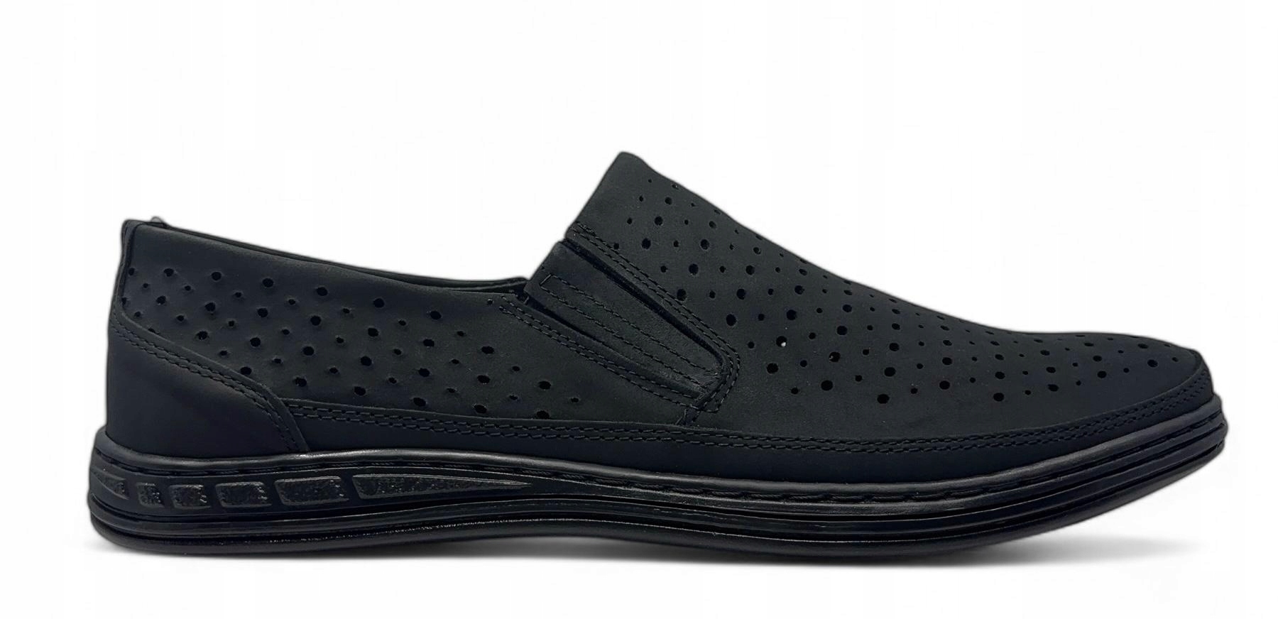 Sportovní pánské mokasíny model 2107 Polbut – přírodní kůže, velikost 41