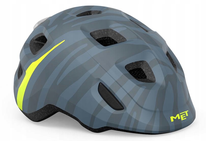 Dziecięcy kask rowerowy Met Hooray! Blue Zebra Mips Rozmiar: S/m 52-55cm